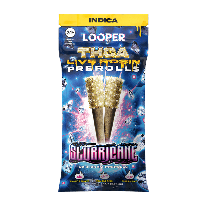 LOOPER - THCA - LIVE ROSIN DIAMOND 1g PRE-ROLLS - 2pk