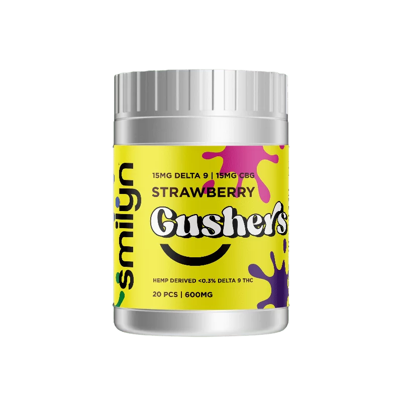 Smilyn Delta 9 / Delta 8 / CBG Gushers - STRAWBERRY