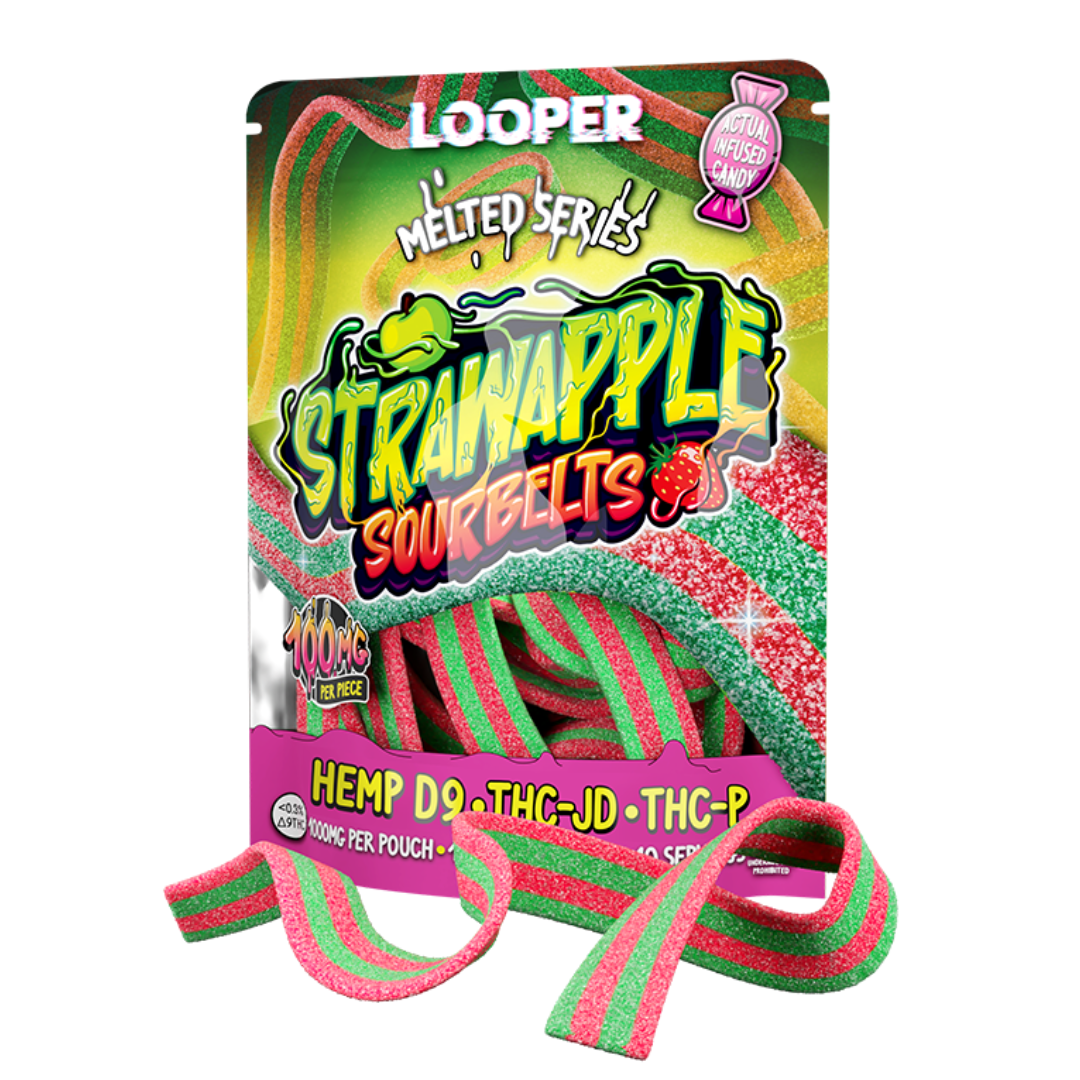 LOOPER - MELTED SERIES THC SOURBELTS - 1000MG