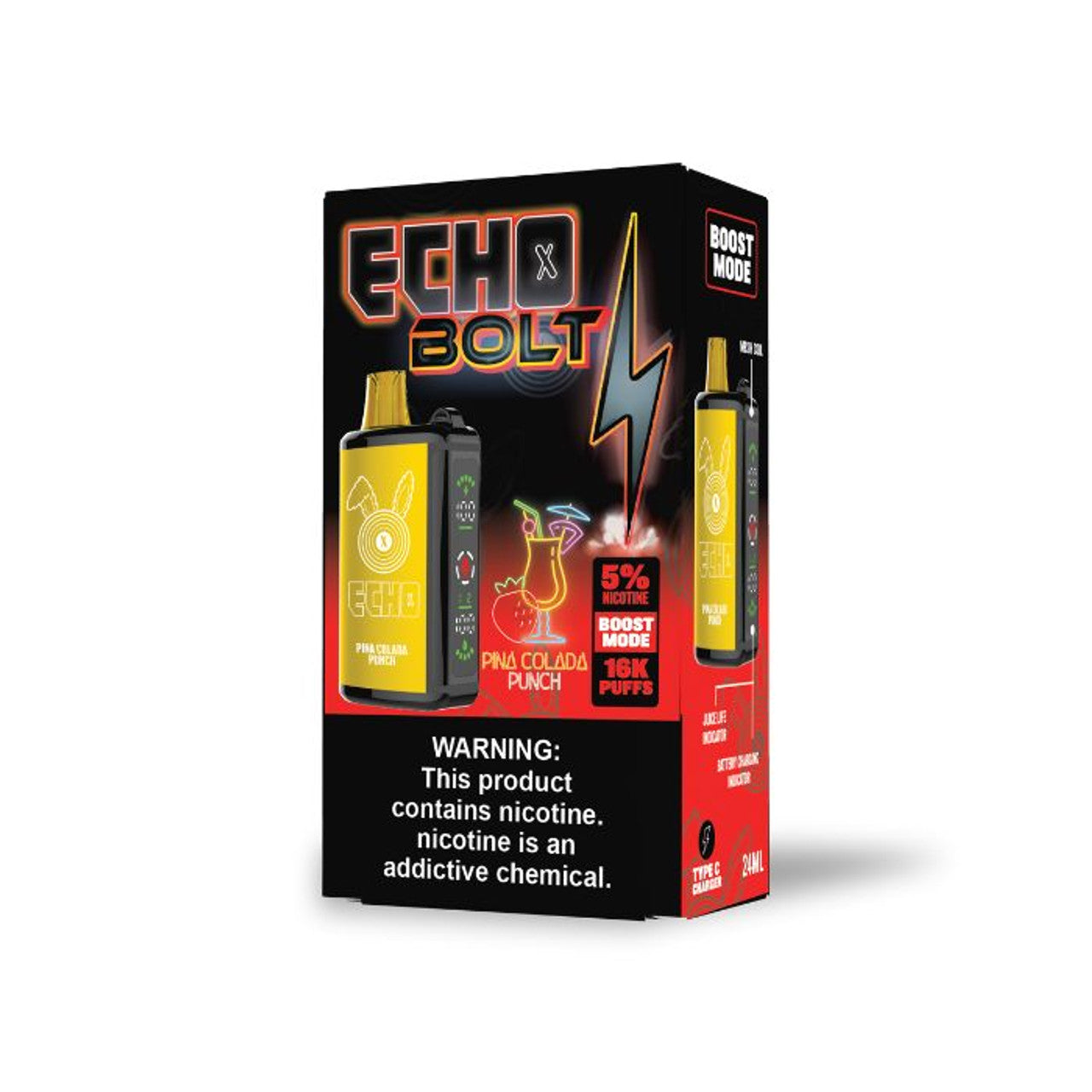 ECHO BOLT Disposable Nicotine Vape 16000 Puffs (24mL)