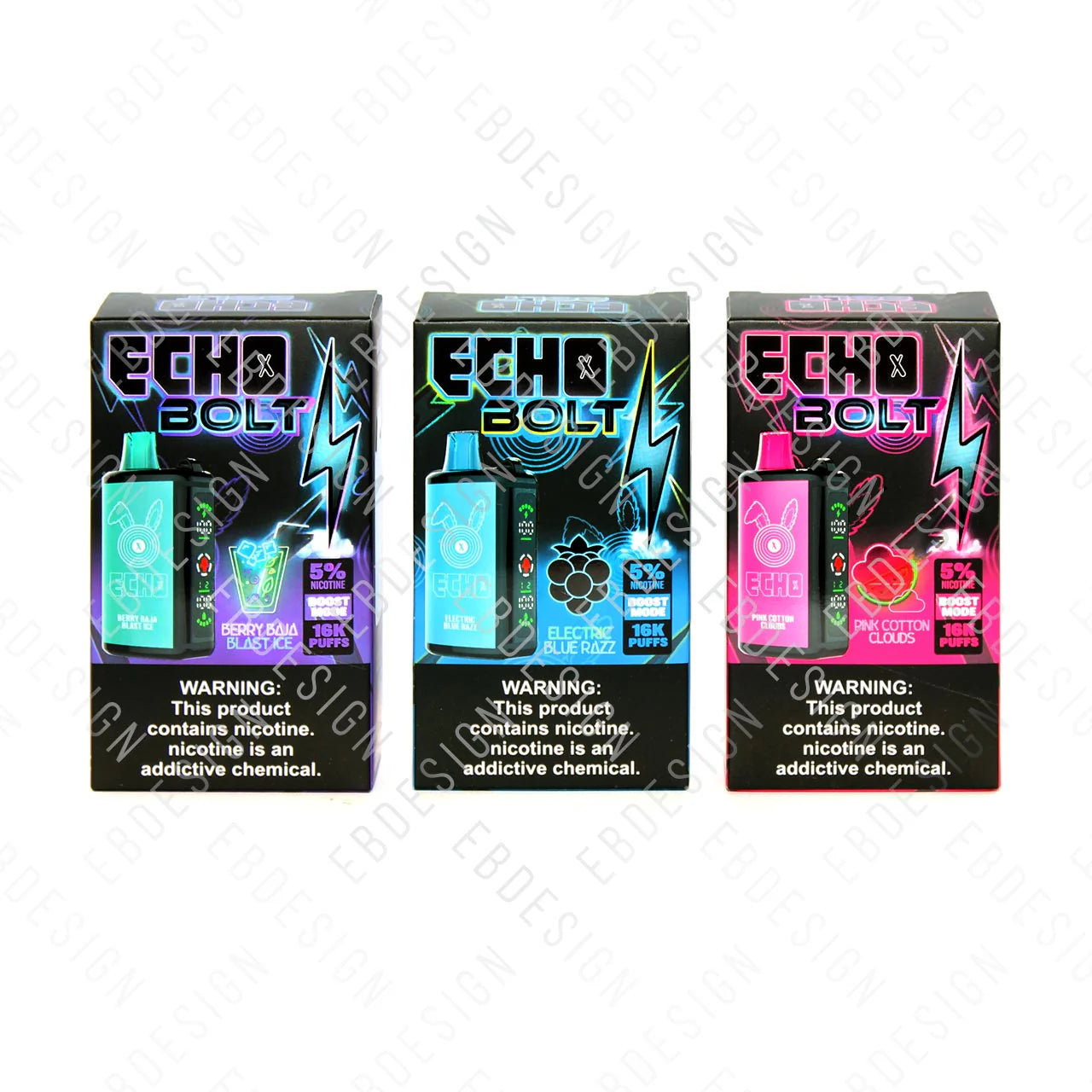 ECHO BOLT Disposable Nicotine Vape 16000 Puffs (24mL)