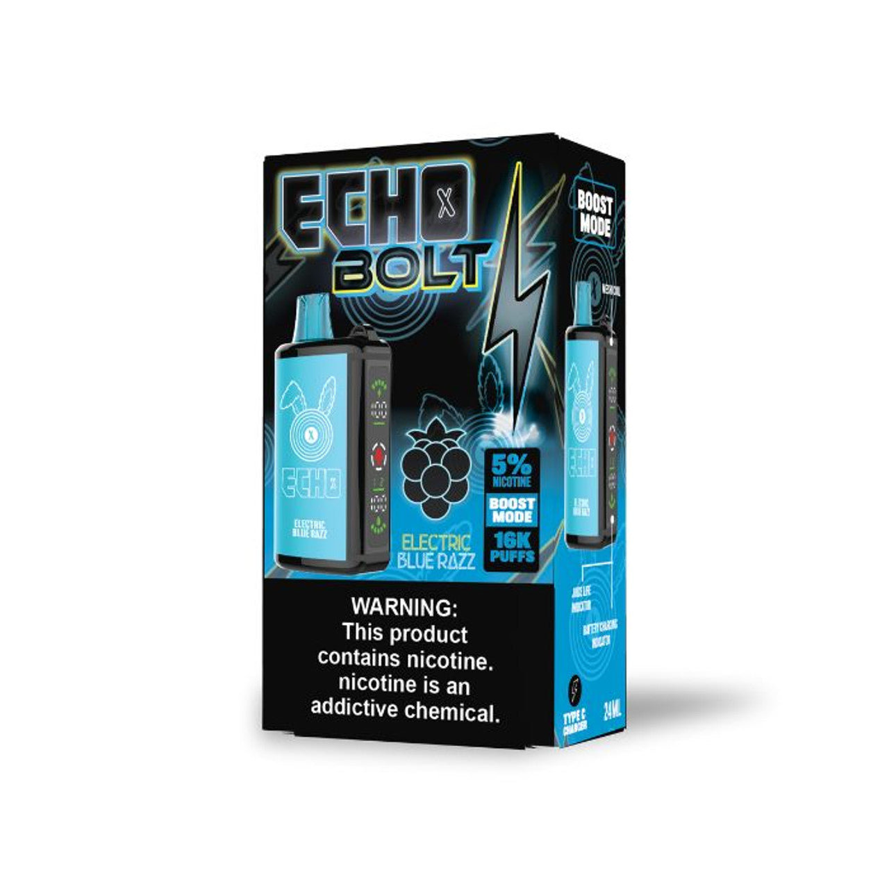 ECHO BOLT Disposable Nicotine Vape 16000 Puffs (24mL)