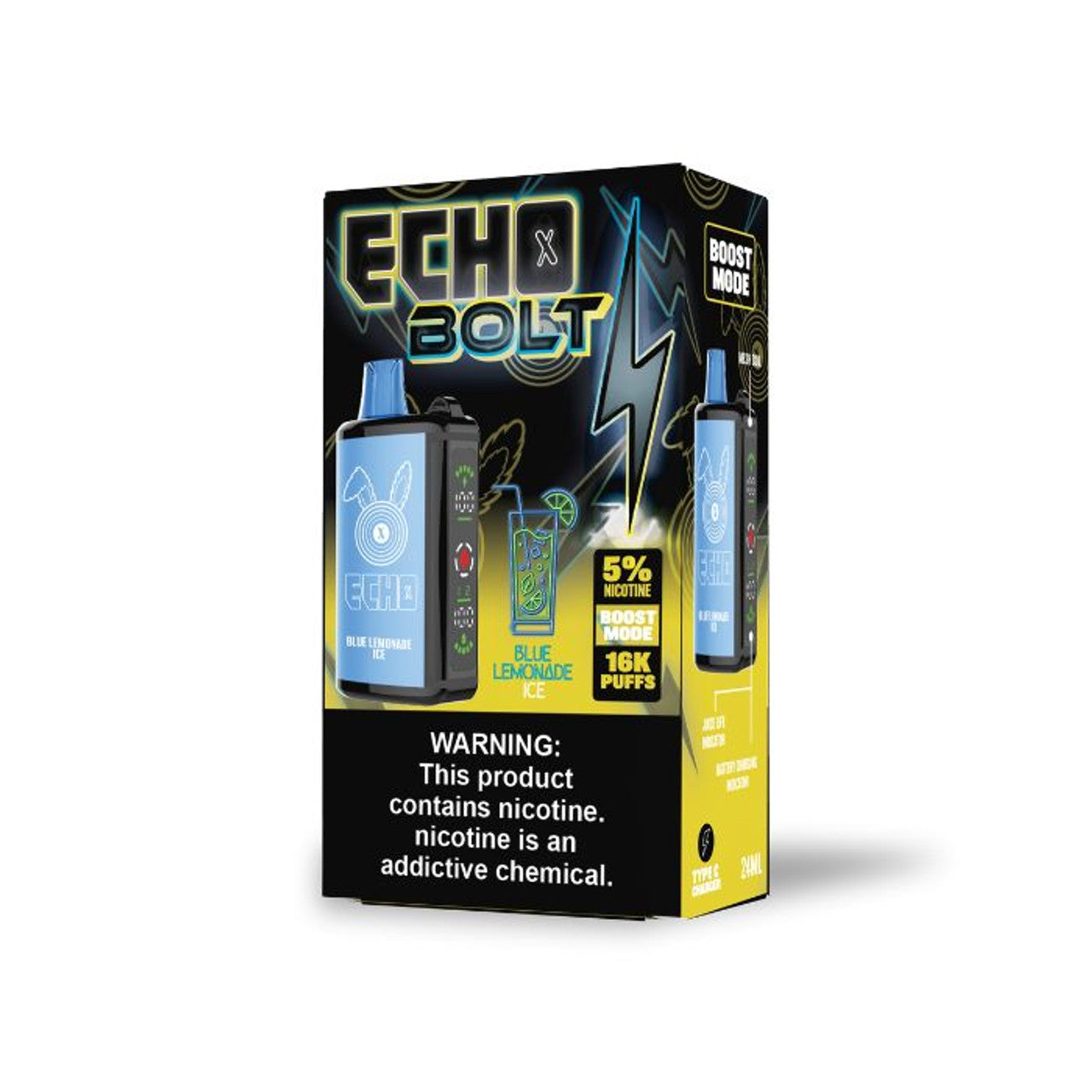 ECHO BOLT Disposable Nicotine Vape 16000 Puffs (24mL)