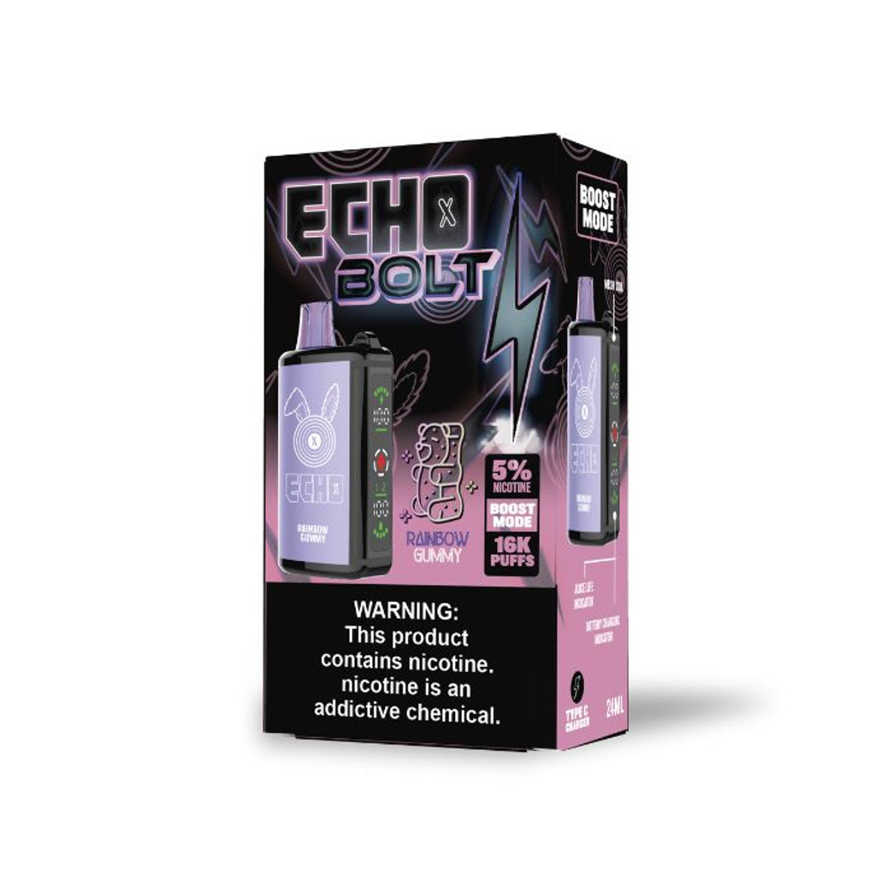 ECHO BOLT Disposable Nicotine Vape 16000 Puffs (24mL)