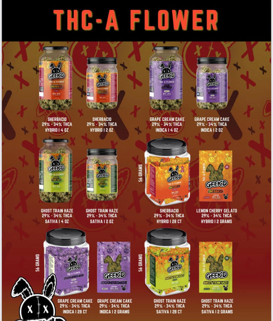 GEEK'D 2g THCA FLOWER COLLECTION
