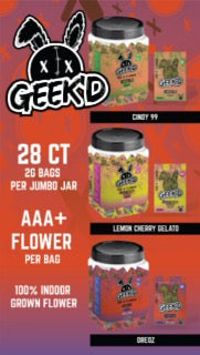 GEEK'D 2g THCA FLOWER COLLECTION