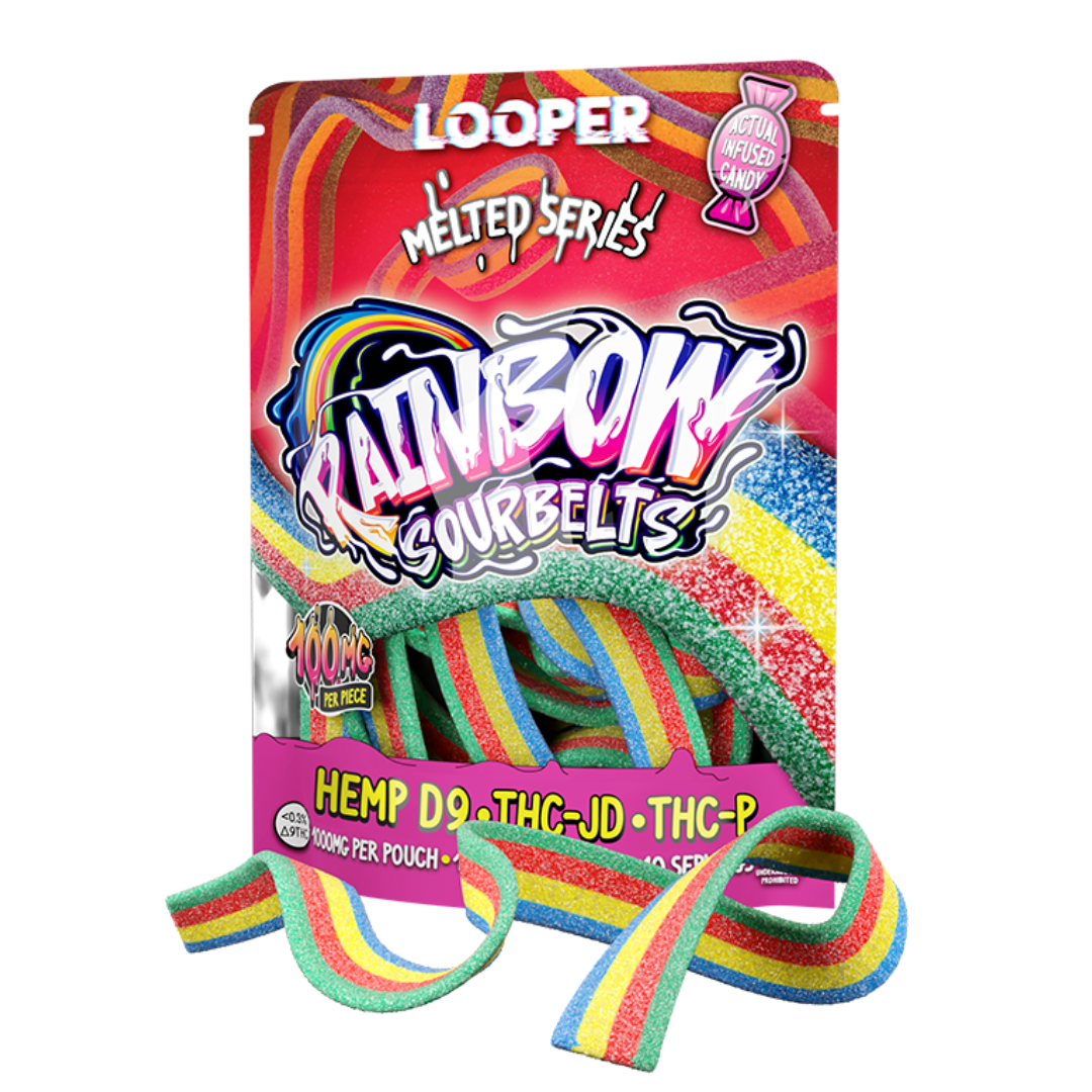 LOOPER - MELTED SERIES THC SOURBELTS - 1000MG